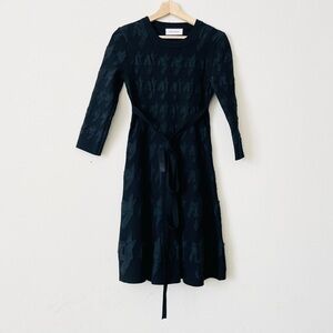 Yigal Azrouel MEDIUM black 3/4 sleeve knit dress